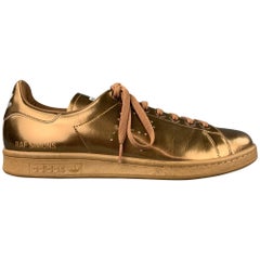 ADIDAS by RAF SIMONS Size 12 Copper Leather Lace Up Stan Smith Sneakers