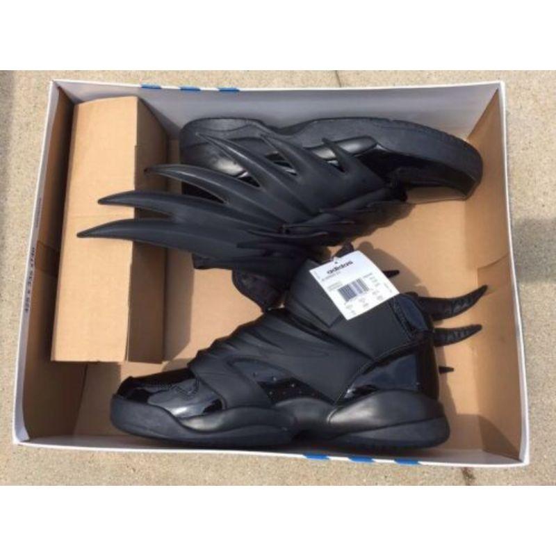 Adidas Jeremy Scott Wings 3.0 Black Dark Knight Batman Shoes Womens SZ 5 NWB For Sale 2