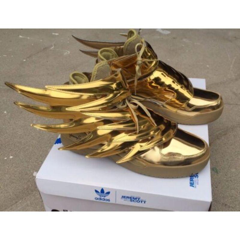 Adidas Jeremy Scott Wings 3.0 Metallic Gold Batman Shoes SZ 4 100% Authentic For Sale 6