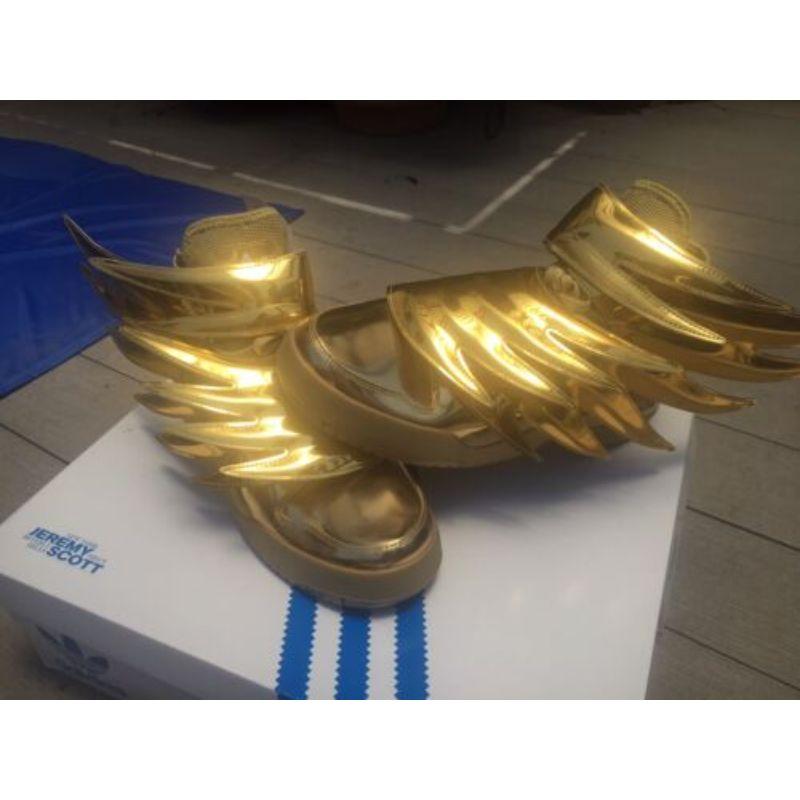 Adidas Jeremy Scott Wings 3.0 Metallic Gold Batman Shoes SZ 4 100% Authentic For Sale 9