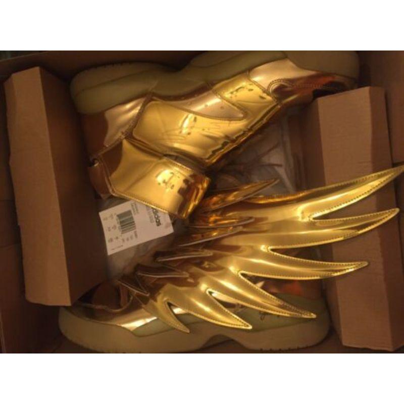 Adidas Jeremy Scott Wings 3.0 Metallic Gold Batman Shoes SZ 4 100% Authentic 11