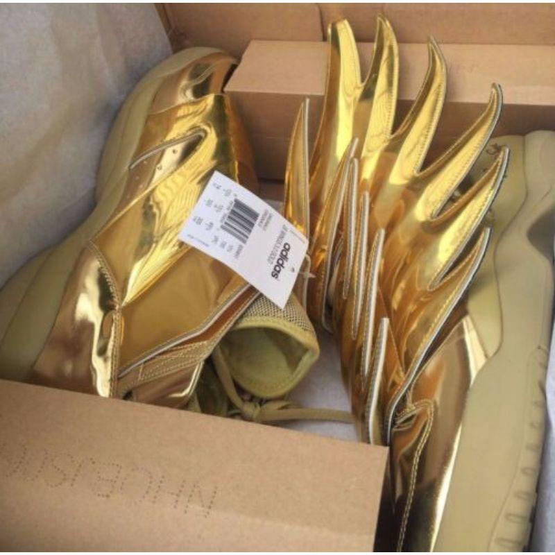 Adidas Jeremy Scott Wings 3.0 Metallic Gold Batman Shoes SZ 4 100% Authentic For Sale 13