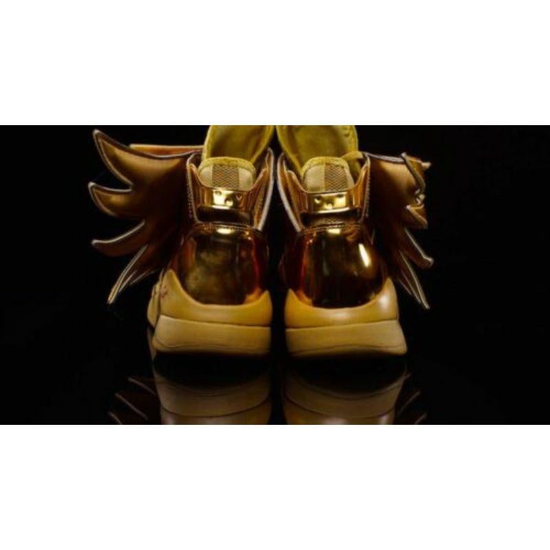 Men's Adidas Jeremy Scott Wings 3.0 Metallic Gold Batman Shoes SZ 4.5 100% Authentic For Sale