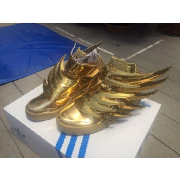 Adidas Jeremy Scott Wings 3.0 Metallic Gold Batman Shoes SZ 5 100%  Authentic For Sale at 1stDibs