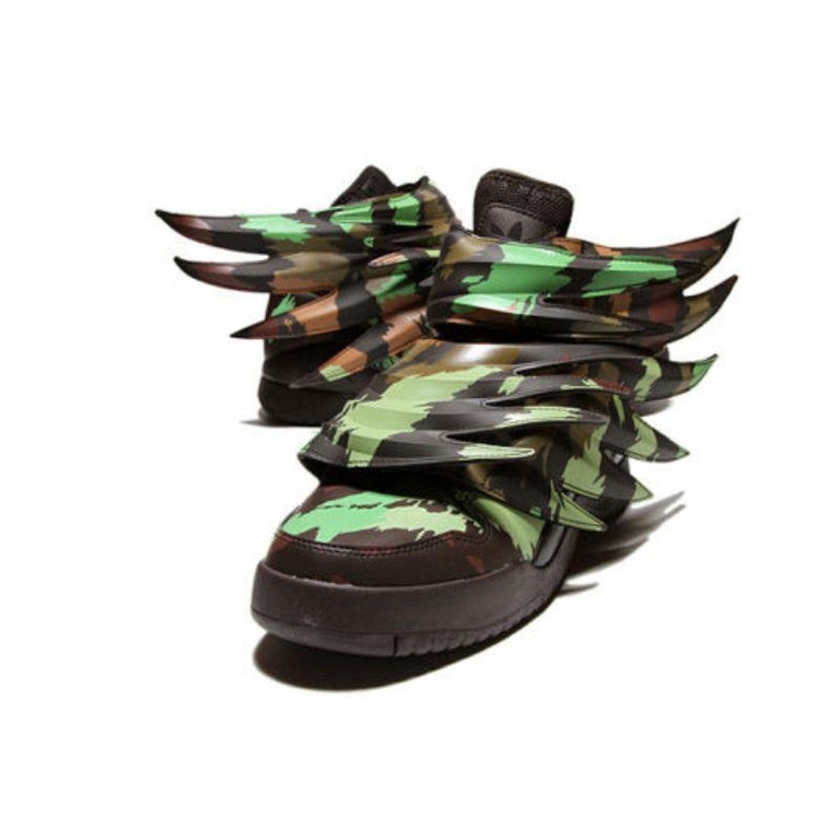 Adidas Jeremy Scott Wings 3.0 Sauvage JS Camo Shoes Size 4.5 100% Authentic  For Sale at 1stDibs