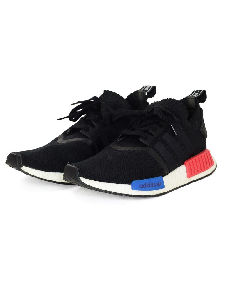 Adidas Limited Edition Black/Red/Blue NMD R1 PK OG 2017 Release sz Men's 7 For Sale at 1stDibs | nmd limited edition, nmd adidas limited edition, adidas nmd black