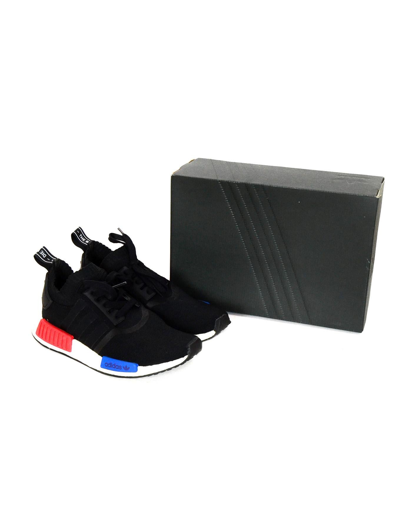 Adidas Limited Edition Black/Red/Blue NMD R1 PK OG 2017 Release sz Men's 7 In Excellent Condition In New York, NY