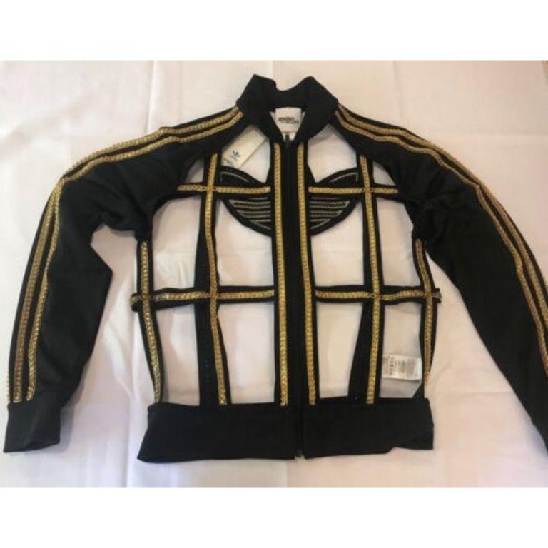 Adidas Originals Jeremy Scott JS Chain Cage Jacket Rare Unisex Britney  Spears For Sale at 1stDibs | britney spears adidas, adidas leather jacket,  britney spears adidas jacket