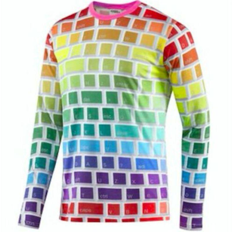 Sale! Adidas Originals Jeremy Scott Rainbow Keyboard Tshirt Long Sleeves Slimfit

Additional Information:
Color: Multi-Color    
Pattern: Colorful Keyboard
Style: Casual
Size: S
Character Family: Rainbow
100% Authentic!!!
Condition: Brand new with