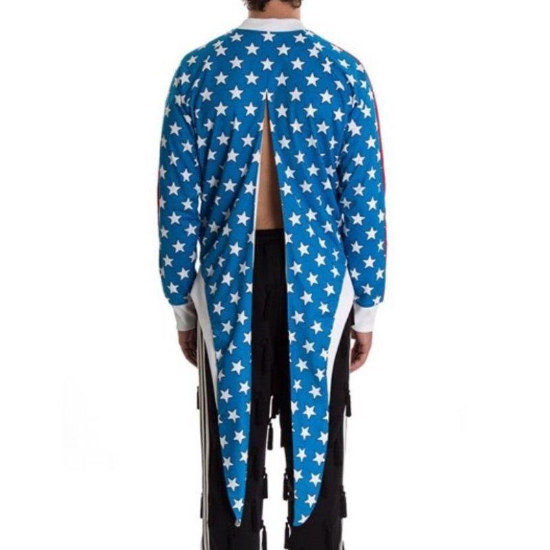 Adidas Originals Obyo Jeremy Scott Firebird Blue Stars Tail Track Top Sweatshirt In New Condition For Sale In Matthews, NC