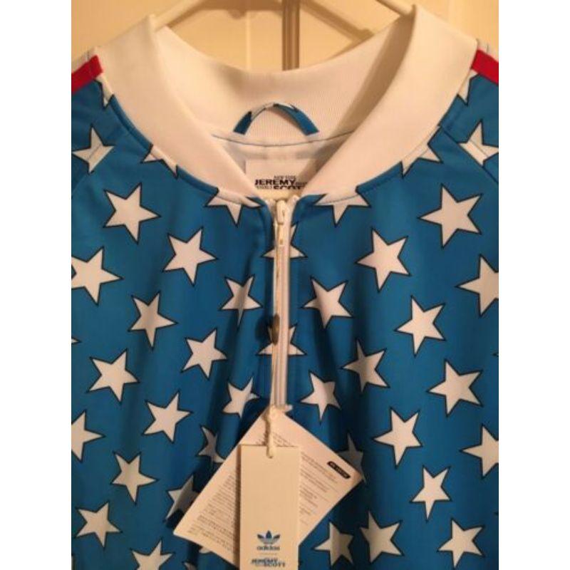 Sweat-shirt à queue d'étoile Adidas Originals Obyo Jeremy Scott Firebird Blue en vente 1