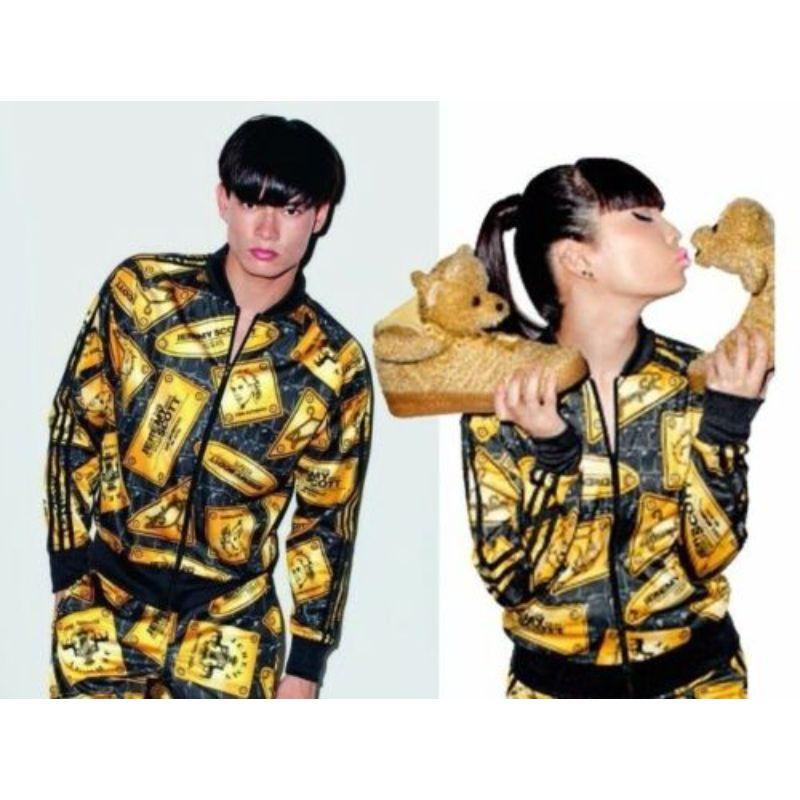 Brown Adidas Originals Obyo Jeremy Scott Gold Plaque Tracksuit Pants Kingsman M For Sale