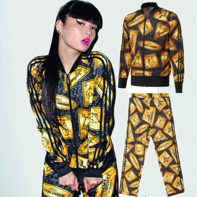 Adidas Originals Obyo Jeremy Scott Gold Plaque Tracksuit Pants Kingsman M In New Condition For Sale In Palm Springs, CA