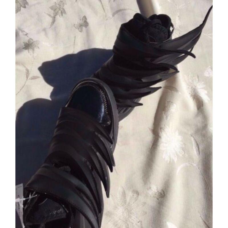 Adidas Originals Obyo Jeremy Scott Wings 3.0 Nero Cavaliere Oscuro Batman Sneakers in vendita 3