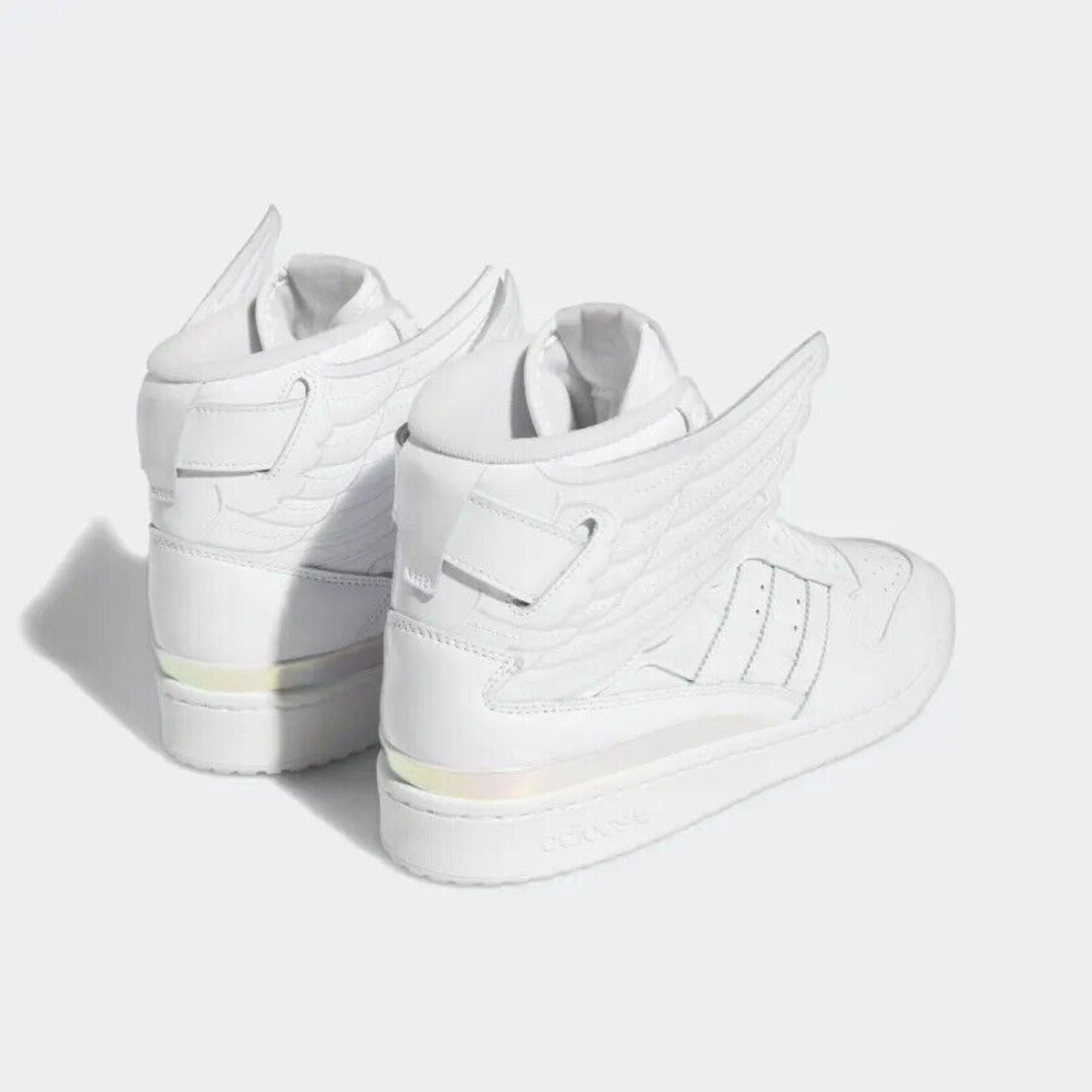 Gray Adidas Originals ObyO Wings 4.0 Core Cloud Sneakers by Jeremy Scott, Size 12 For Sale