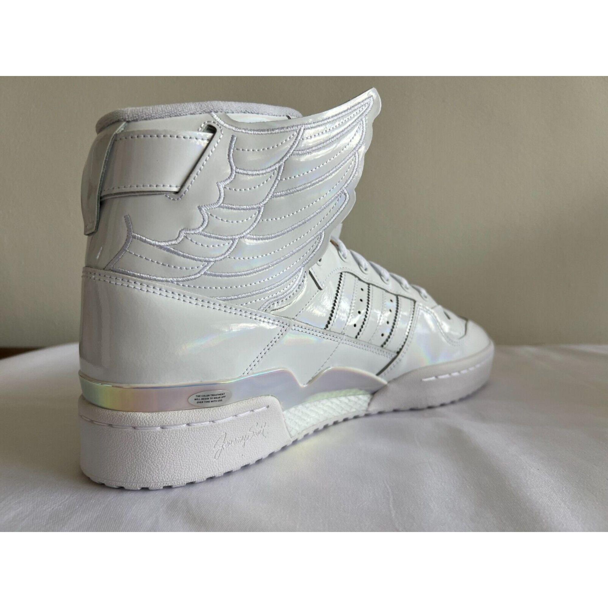 Adidas Originals ObyO Wings 4.0 Core Cloud Sneakers by Jeremy Scott, Size 12 In New Condition For Sale In Los Angeles, CA