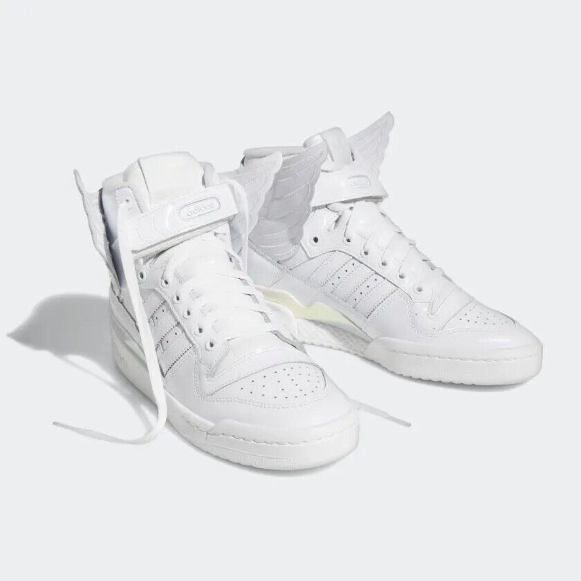 Women's or Men's Adidas Originals ObyO Wings 4.0 Core Cloud Sneakers by Jeremy Scott, Size 12 For Sale