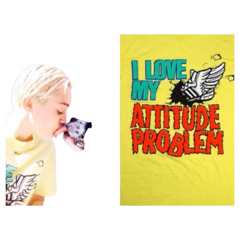 Adidas Originals x Jeremy Scott JS T-shirt « I Love My Attitude Problem » avec ailes en forme d'ailes XL
