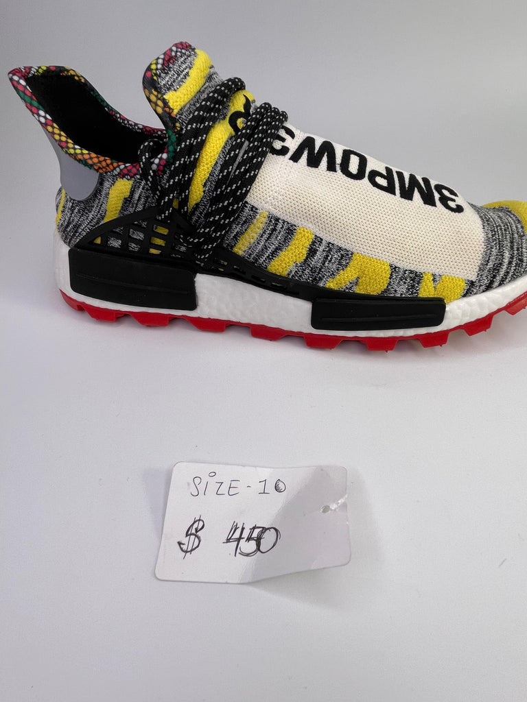 Adidas Pharrell x NMD Human Race Solar Pack Sneakers (10 US) Mens For Sale  at 1stDibs