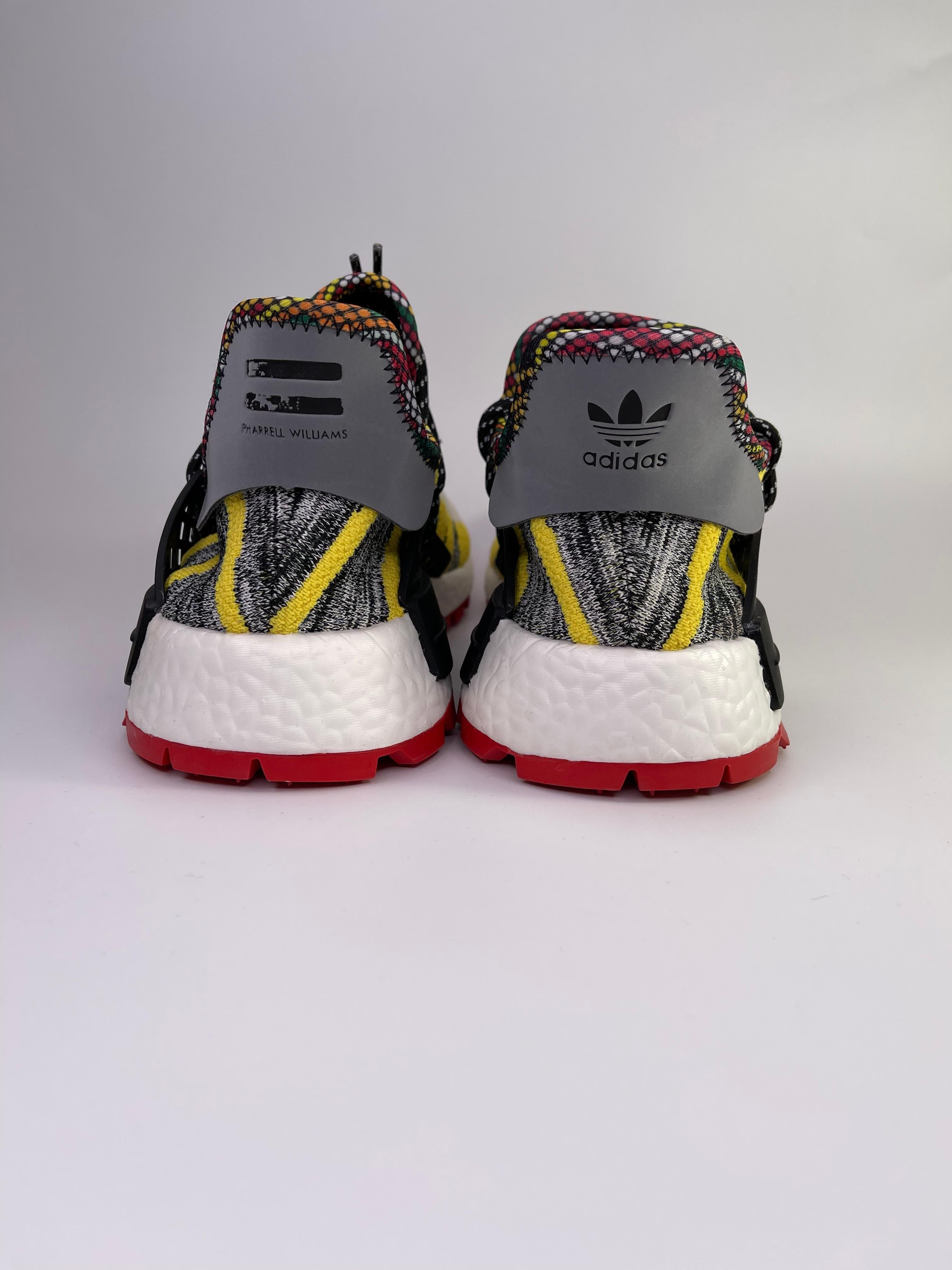 Noir Adidas Pharrell x NMD Human Race Solar Pack Baskets (10 US) Hommes en vente