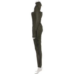 Adidas X Ivy Park Houndstooth Green Turtleneck Jumpsuit (S)