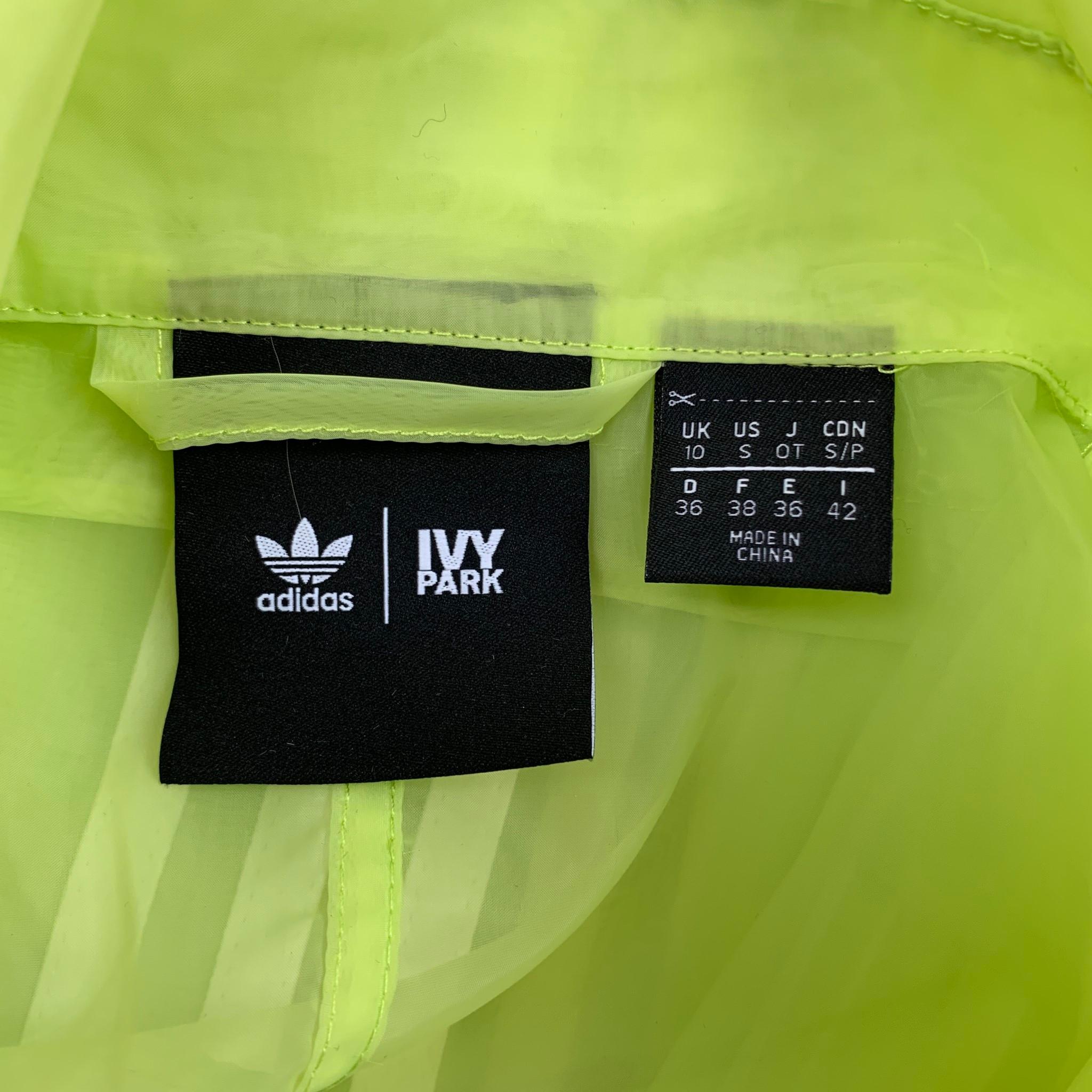 ADIDAS x IVY Park Größe S Gelber:: durchsichtiger:: übergroßer Mantel aus Nylon-Organza 1