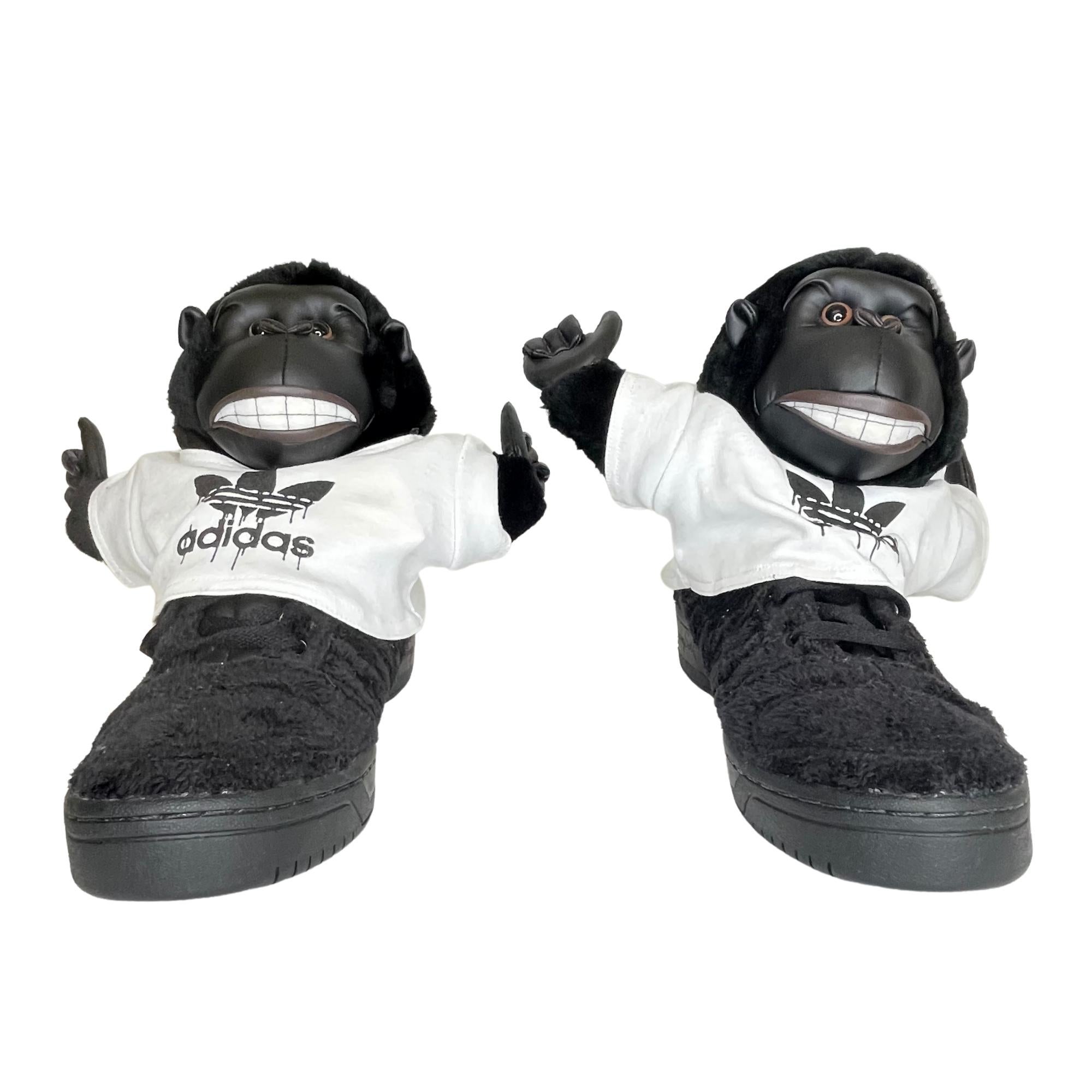 Adidas X Jeremy Scott Gorilla Sneaker Black 2012 (11 US) For Sale at 1stDibs
