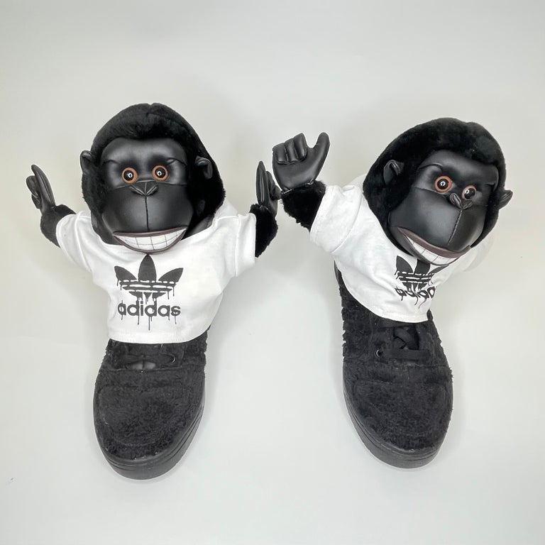 Adidas X Jeremy Scott Gorilla Sneaker Black 2012 (11 US) For Sale at 1stDibs