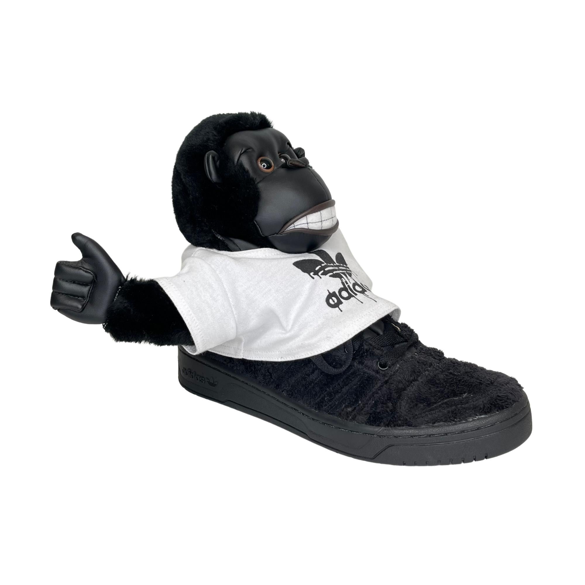 Adidas X Jeremy Scott Gorilla Sneaker Black 2012 (11 US)