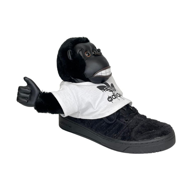 Adidas X Jeremy Scott Gorilla Sneaker Black 2012 (11 US) For Sale at 1stDibs