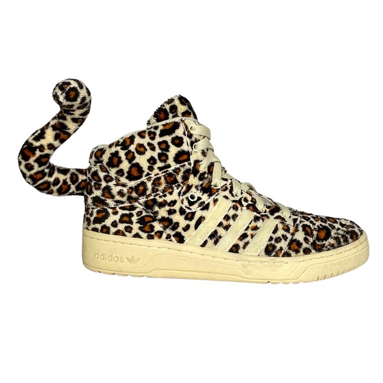 Adidas X Jeremy Scott Leopard Tail Sneaker 2012 (8.5 US) For Sale at 1stDibs