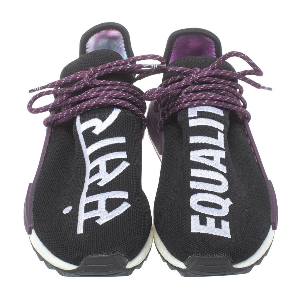 Men's Adidas x Pharell Williams NMD Black Hu Trail Holi Low Top Sneakers Size 42.5