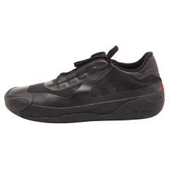 Used Adidas x Prada Black Mesh A+P Luna Sneakers Size 36 2/3