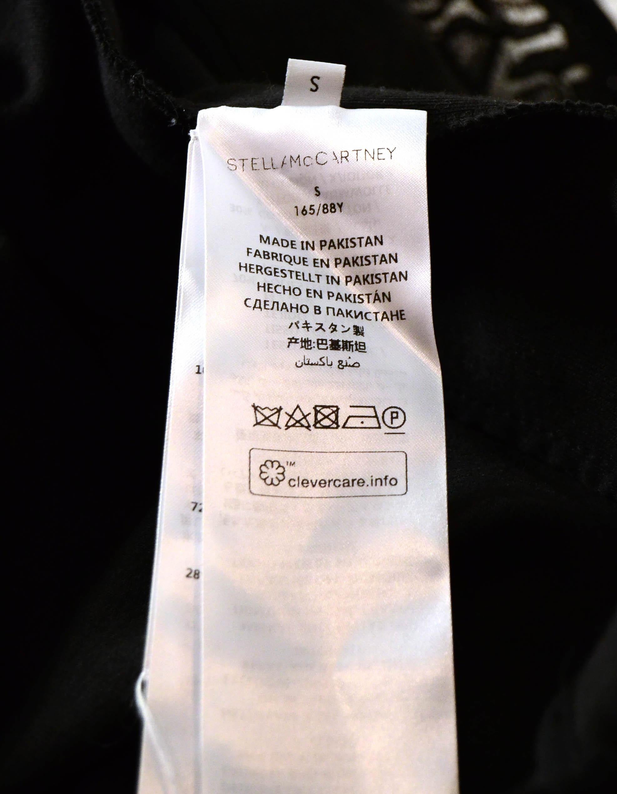 Black Adidas X Stella McCartney Track Jacket w/Lace Trim sz Small