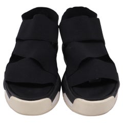 Sandali Adidas x Y-3 Hokori con cinturini elastici in poliestere nero