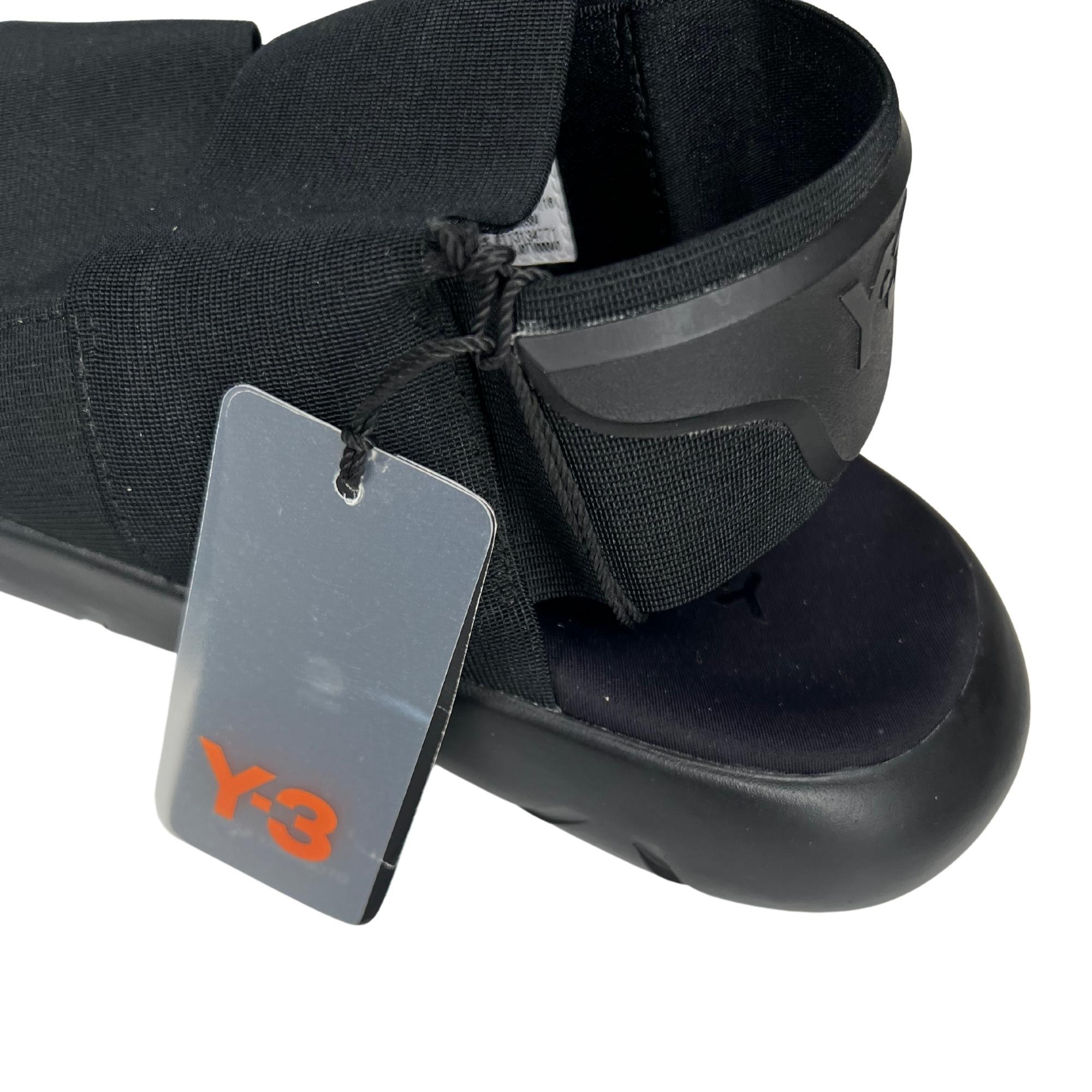 Adidas X Y-3 Qasa Black Sandal AQ5584 Men’s (8 US) In Excellent Condition In Montreal, Quebec