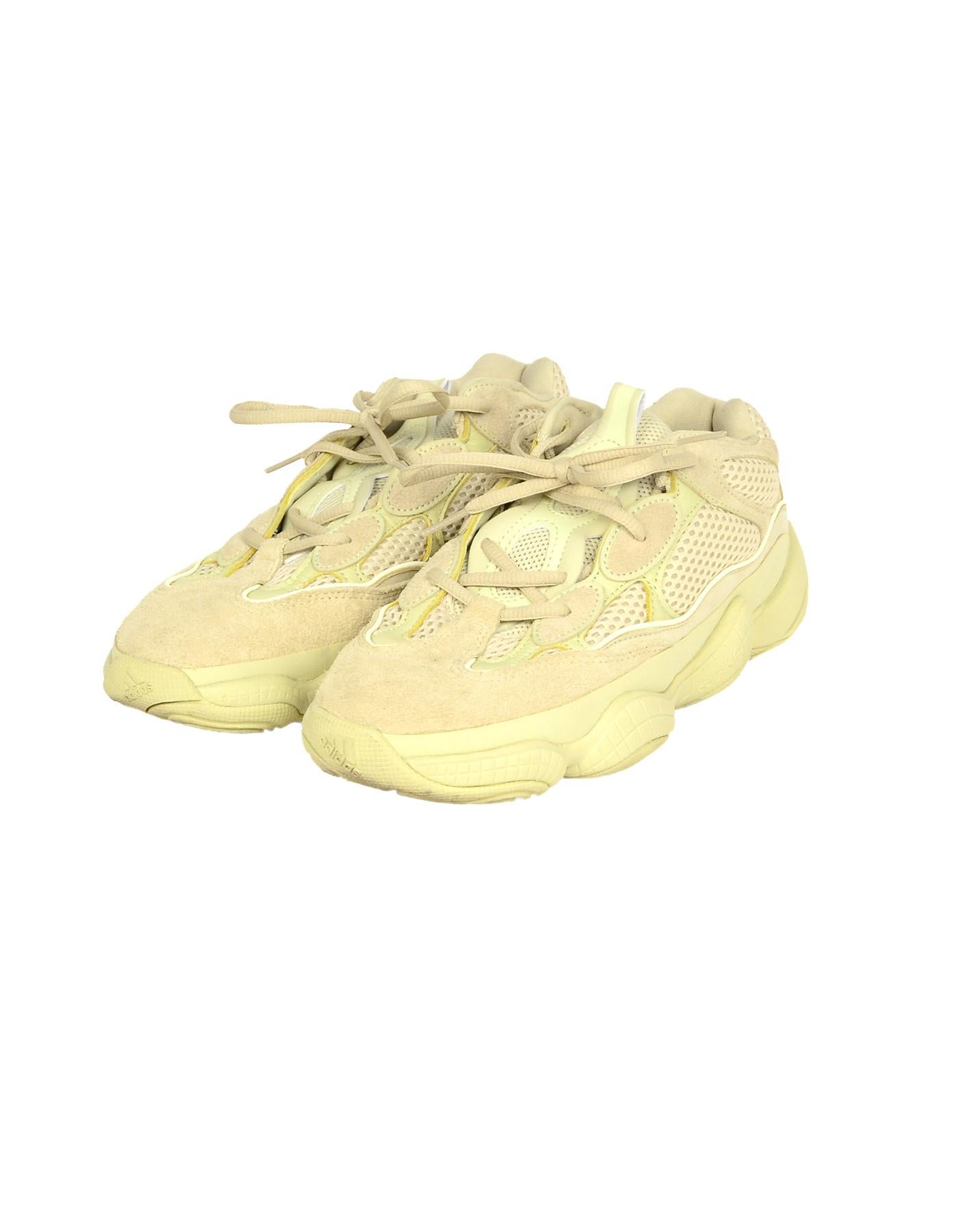 Adidas x Yeezy '18 500 Desert Rat Super Moon Yellow Tint Sneakers Sz M 7, W 8.5 (Gelb)