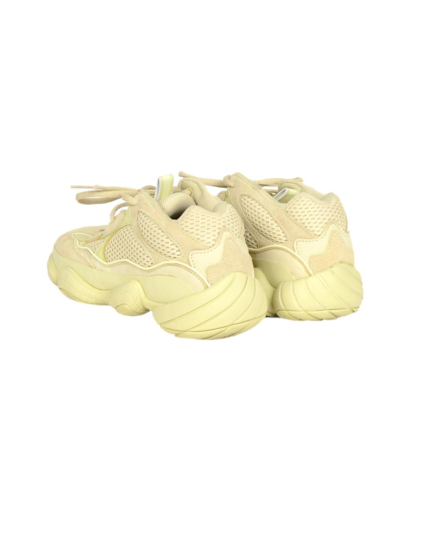 Adidas x Yeezy '18 500 Desert Rat Super Moon Yellow Tint Sneakers Sz M 7, W 8.5 im Zustand „Hervorragend“ in New York, NY