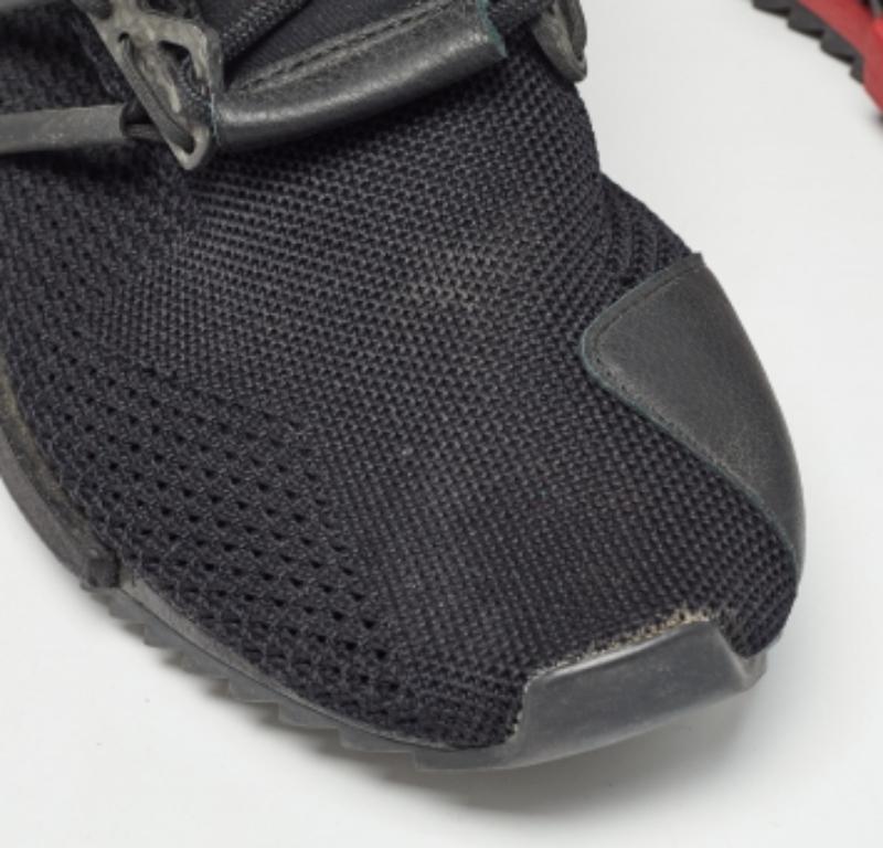  Adidas Y-3 - Baskets en tissu et cuir Harigane Noir Piment Taille 42 Pour hommes 