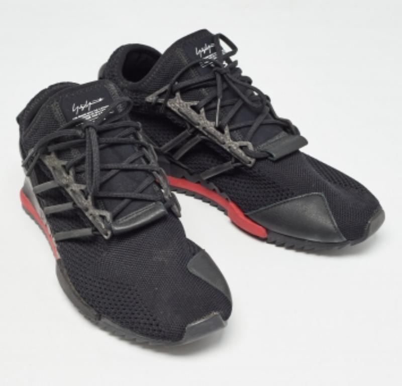 Adidas Y-3 - Baskets en tissu et cuir Harigane Noir Piment Taille 42 1