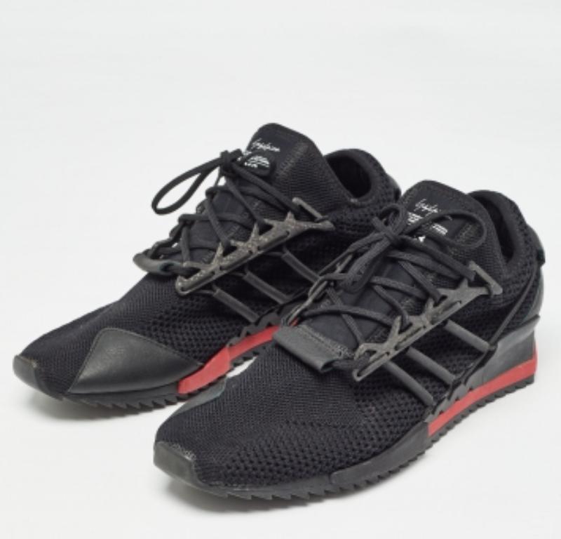 Adidas Y-3 - Baskets en tissu et cuir Harigane Noir Piment Taille 42 3