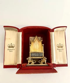 Sterling Silver Gilt Coronation Throne