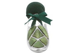 Victorian Sterling Silver and Chalcedony Shoe Pin Cushion