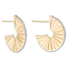 Adina Reyter Diamant Rays J Creolen - Y14 mit Diamanten
