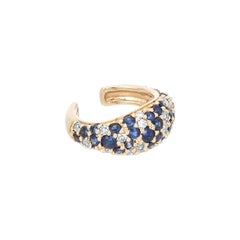 Adina Reyter Night Sky Pave Sapphire + Diamond Dome Ear Cuff