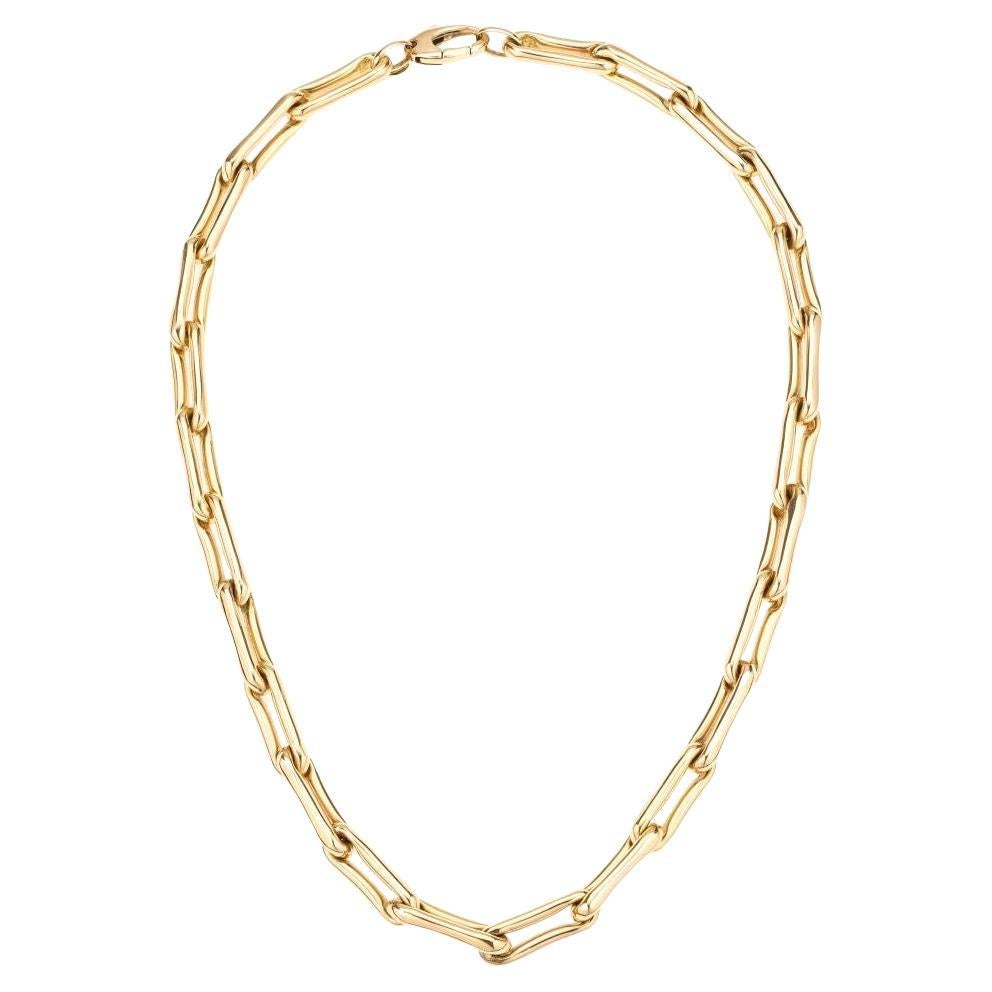 Adina Reyter One of a Kind Bamboo Heavy Chain Necklace For Sale