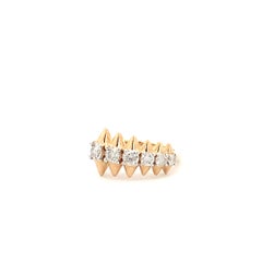Adina Reyter One of a Kind Large Diamond Spike Graduated Dragon Ring