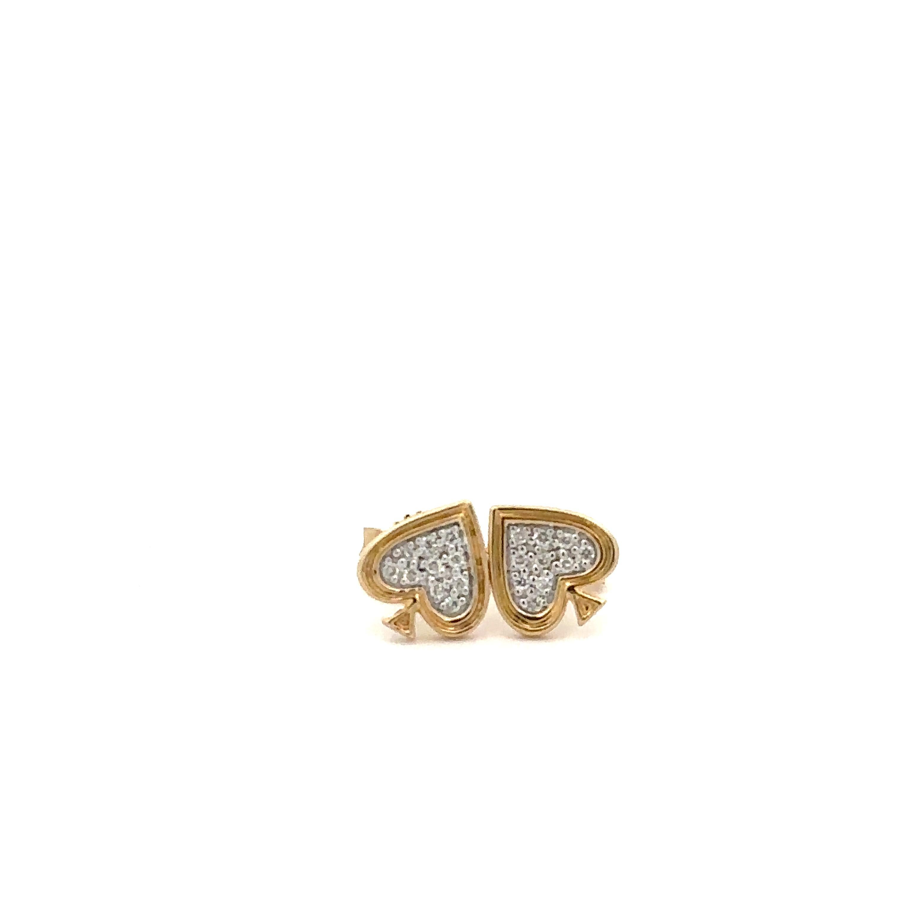Adina Reyter One of a Kind Large Pave Spade Posts - Y14

14k yellow gold pave diamond spade posts. 

Measurements: 7 mm x 7 mm

Total Diamond Carat Weight: 0.08 CT