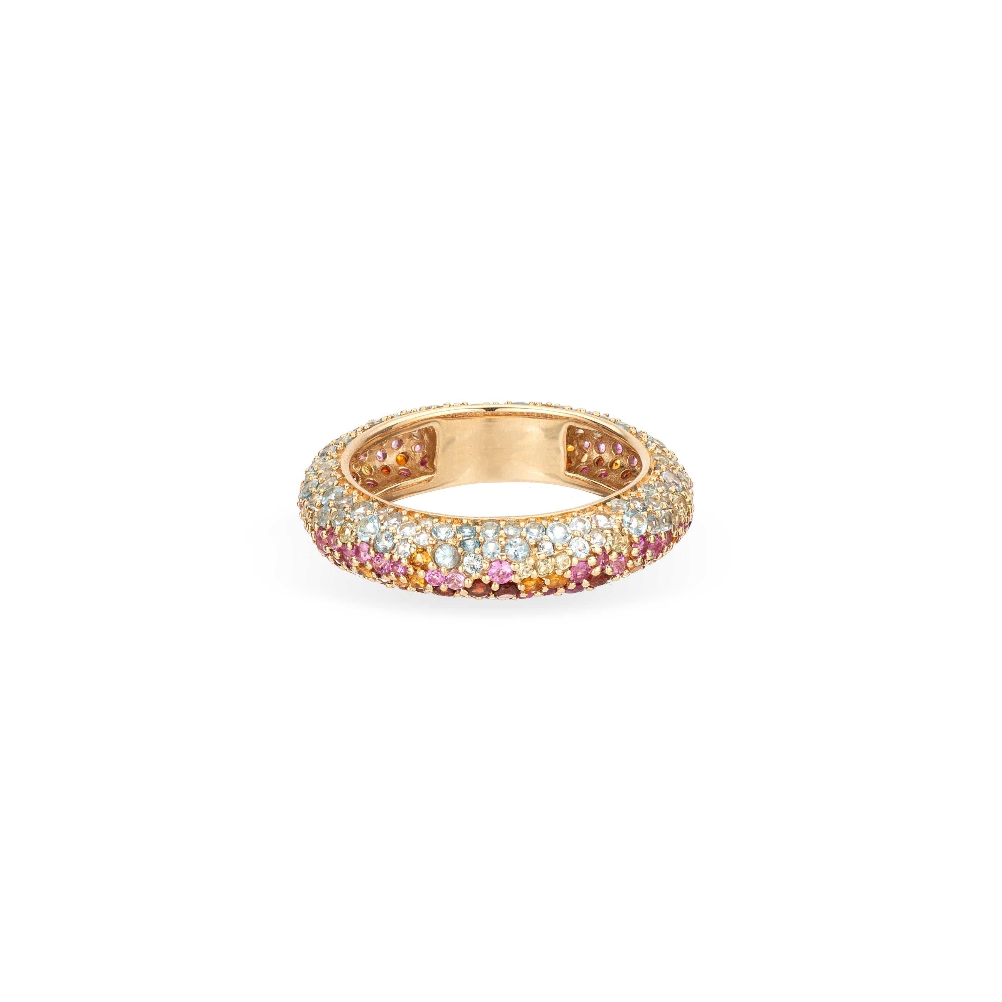 Adina Reyter One of a Kind Pavé Gemstone Crown Jewel Ring - Y14, Size 6

14k yellow gold band ring with hand-set pavé gemstones all the way around. 

Measurement: approximately 5mm wide, ring size 6

Total Ruby Carat Weight: 0.34 CT
Total Pink