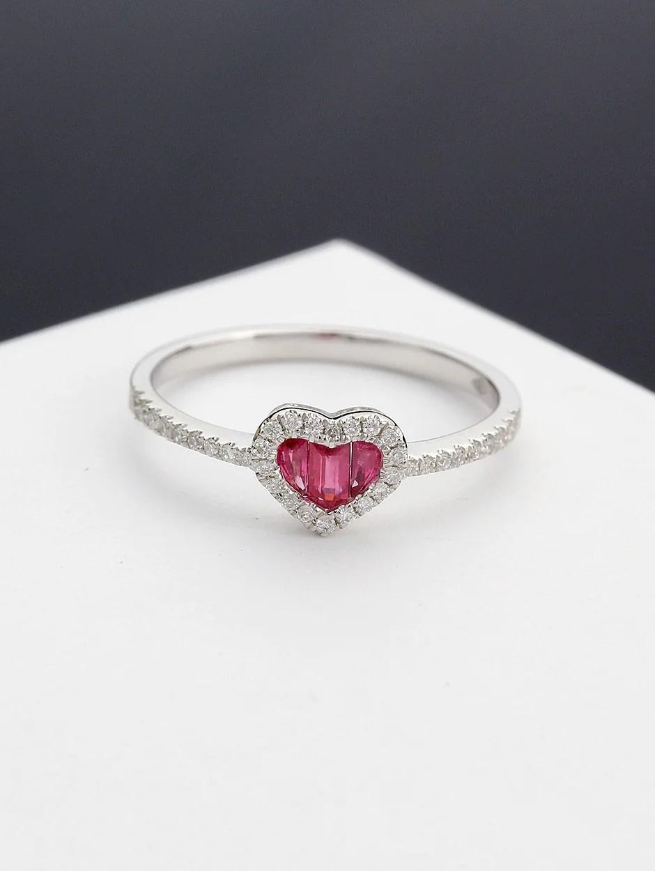 For Sale:  Adina's Diamond Heart Ring 2